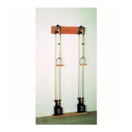Fabrication Enterprises Single Handle Chest Weight Pulley System with Dual Weight Stack, 10 x 2.2 lb. Weights 10-0660